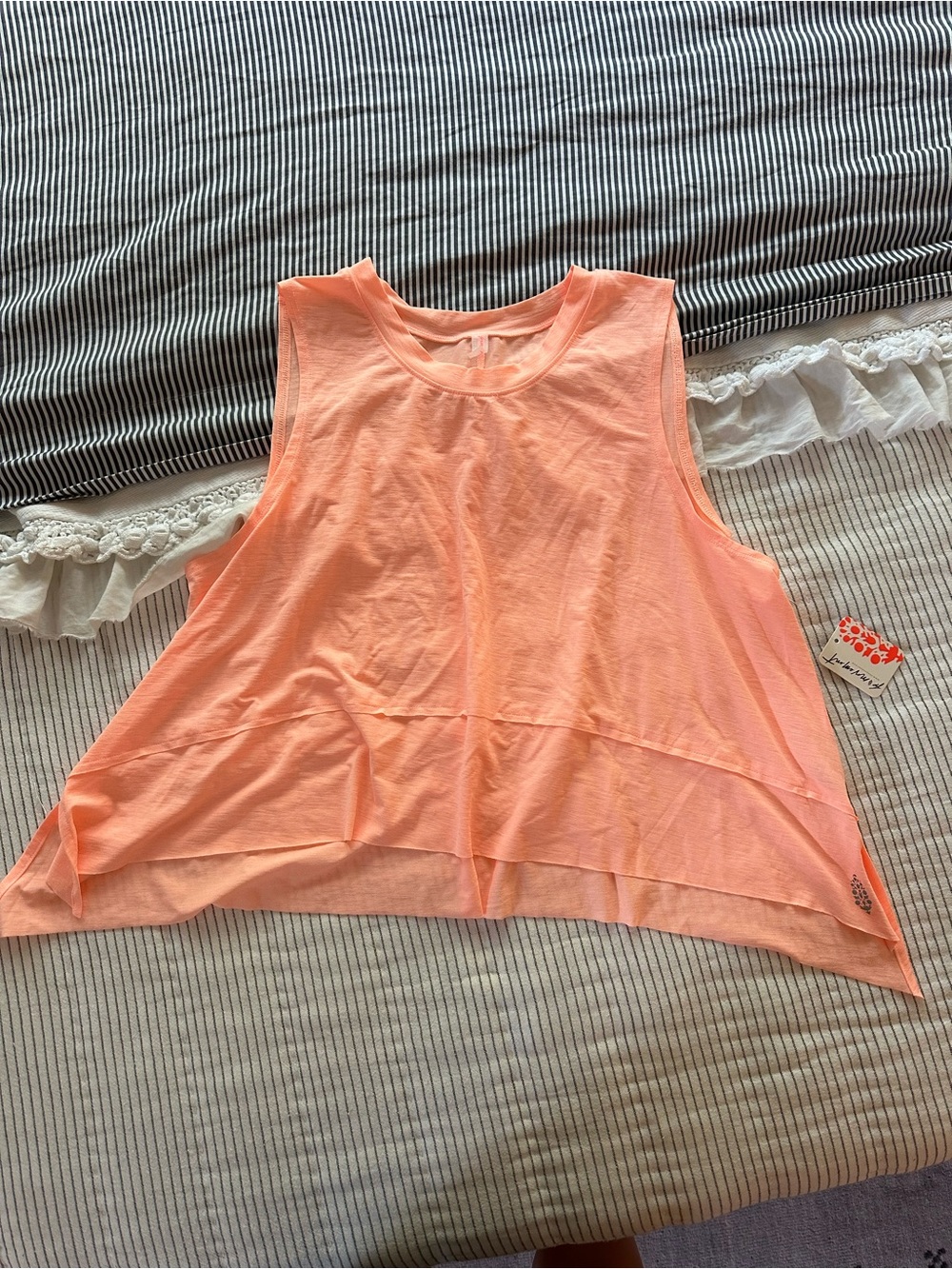 FP Movement by Free People Peach Sleeveless Muscle Tee